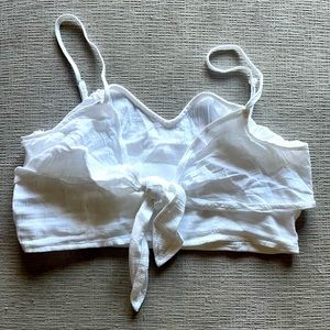 Aerie knotted crop top